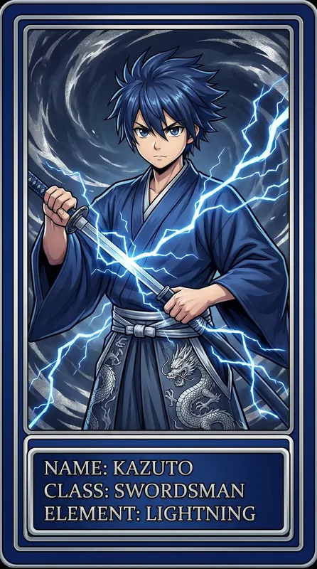 雷电剑士角色卡片——男同动漫 | 男同动漫社区平台精选动漫角色